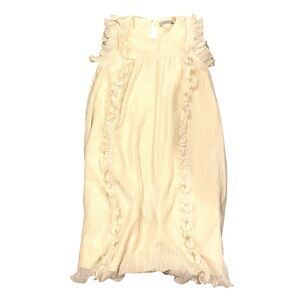 Off-White Ruffled Dress